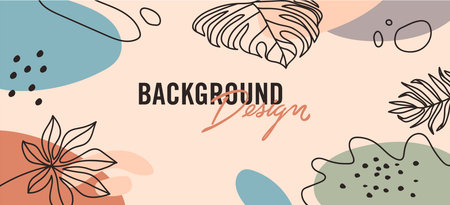 Modern abstract elements set, minimal design vector illustration.のイラスト素材