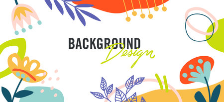 Modern abstract elements set, minimal design vector illustration.のイラスト素材