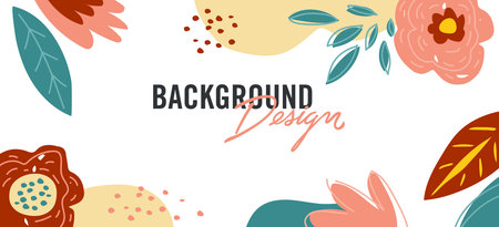 Modern abstract elements set, minimal design vector illustration.のイラスト素材