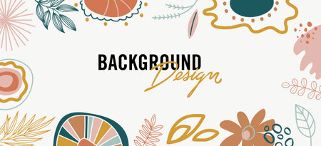 Modern abstract elements set, minimal design vector illustration.のイラスト素材