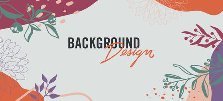Modern abstract elements set, minimal design vector illustration.のイラスト素材