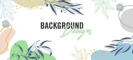 Modern abstract elements set, minimal design vector illustration.のイラスト素材