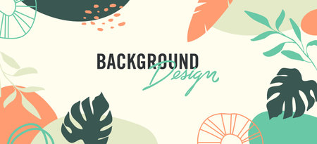 Modern abstract elements set, minimal design vector illustration.のイラスト素材