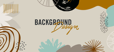 Modern abstract elements set, minimal design vector illustration.のイラスト素材