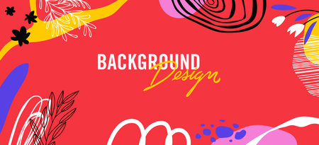 Modern abstract elements set, minimal design vector illustration.のイラスト素材