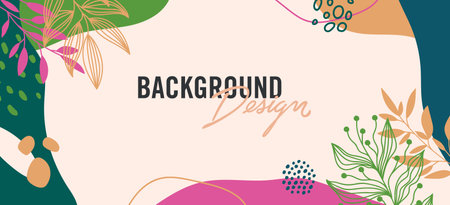 Modern abstract elements set, minimal design vector illustration.のイラスト素材