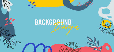 Modern abstract elements set, minimal design vector illustration.のイラスト素材