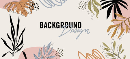 Modern abstract elements set, minimal design vector illustration.のイラスト素材