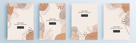 Modern abstract covers set, minimal covers design. Colorful geometric background, vector illustration.のイラスト素材