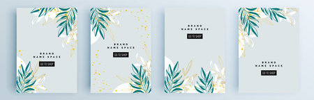 Modern abstract covers set, minimal covers design. Colorful geometric background, vector illustration.のイラスト素材