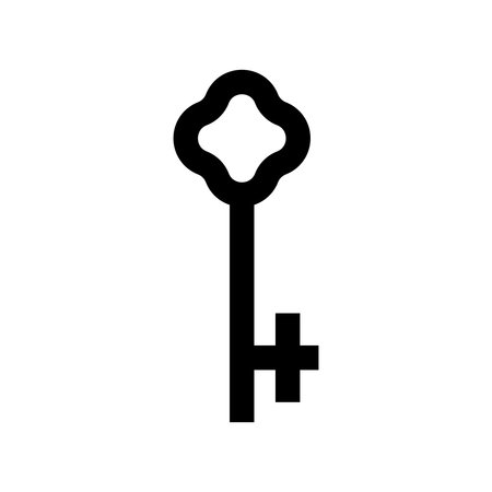 minimalist simple key icon isolated. simple accessory logo vector illustrationのイラスト素材