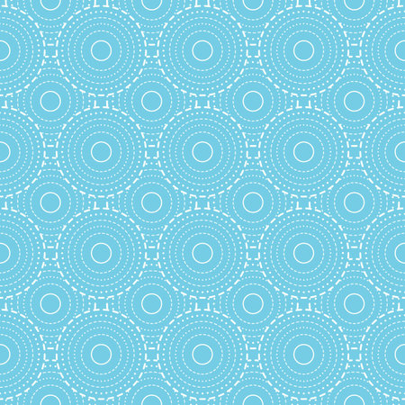 blue pattern Vector illustration. Abstract modern geometric seamless background in white and blue colors graphic design.のイラスト素材