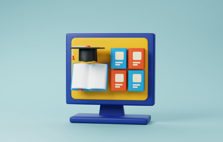 Online library. Dive into a digital of e-books and educational resources, perfect for virtual...