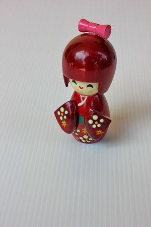 kimono wood dollの写真素材
