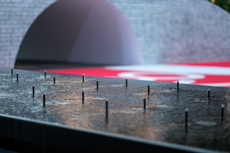 Thailand, Bangkok - 16 Nov 2019 :   Beautiful fountain in front of Central Worldのeditorial素材