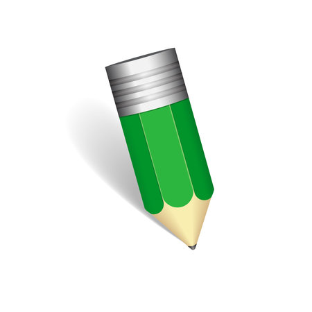 Vector lead pencil on white backgroundのイラスト素材