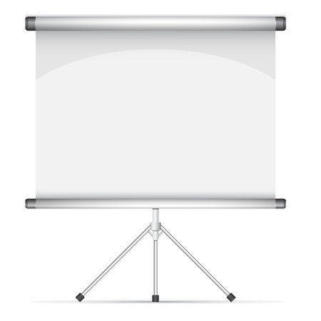 Blank roll up poster illustrationのイラスト素材