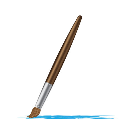 Paint brush vector illustrationのイラスト素材