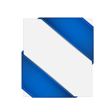 Corner ribbonのイラスト素材