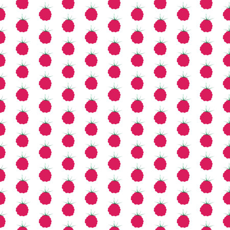 seamless raspberry pattern illustration
