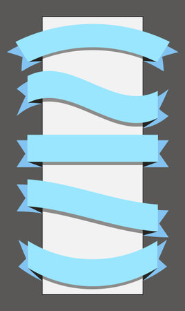 template ribbon bannerのイラスト素材