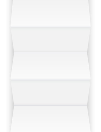 Sheet of paper with foldsのイラスト素材