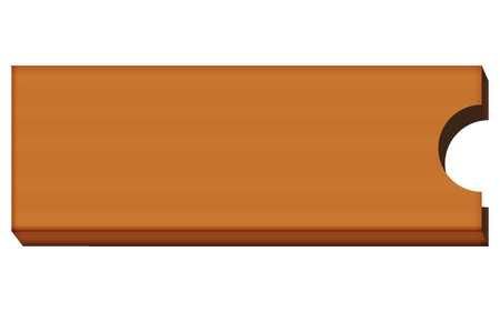 cardboard paper bannerのイラスト素材