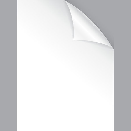 curved sheet of paperのイラスト素材