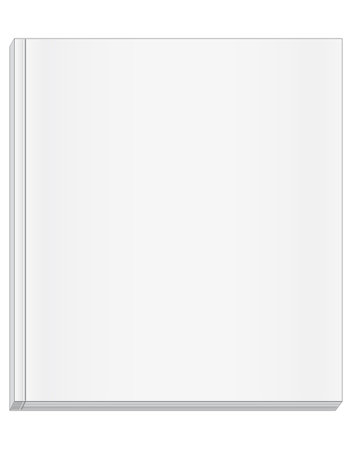 blank white rectangular magazineのイラスト素材