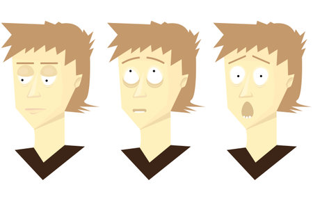 Set emotion character setのイラスト素材