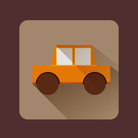 Car on shadowのイラスト素材