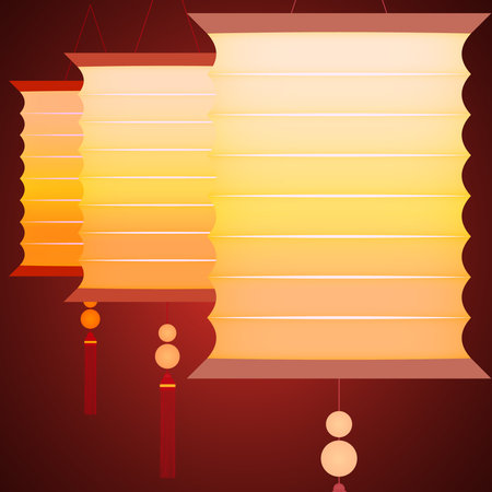 Chinese lanternsのイラスト素材