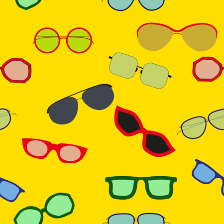 Sunglasses seamless patternのイラスト素材