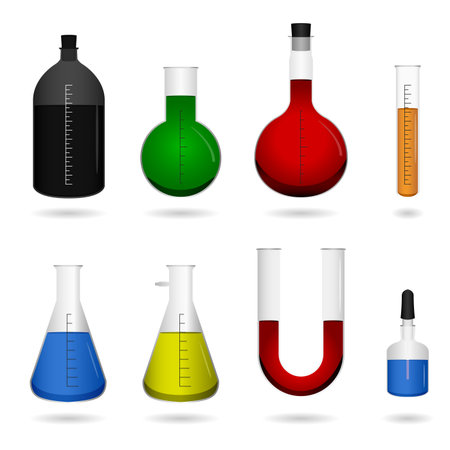 Chemical Science Tools Vectorのイラスト素材