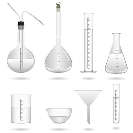 Chemical Science Tools Vectorのイラスト素材