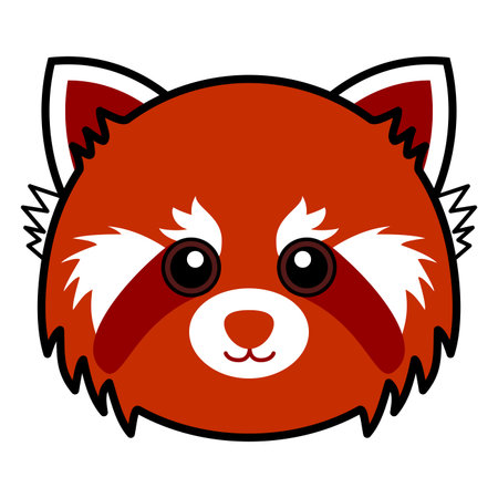 Cute Red Pandaのイラスト素材