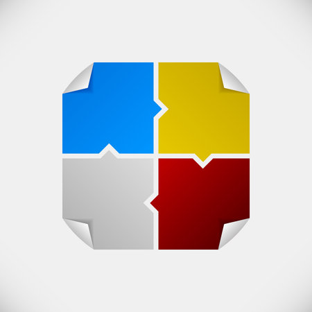 Tag Sticker Label Plaster Shadowのイラスト素材