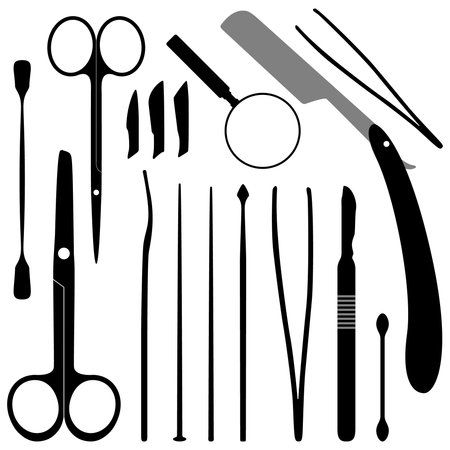 Dissection Tools Equipment and Kitsのイラスト素材