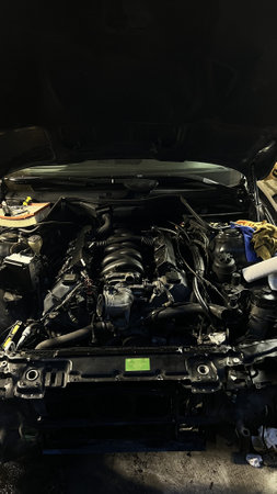 Auto mechanic working in garage. Repair service. High quality photoの写真素材