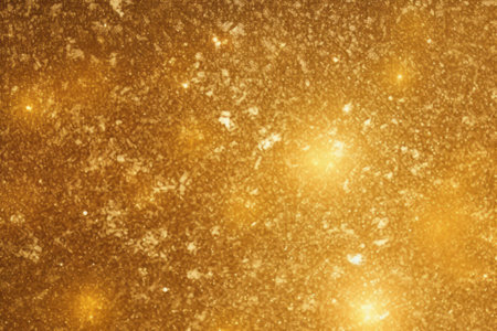 Gold background with texture, waves, glitter and shadow. Made with AIの素材