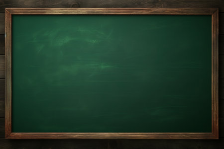 Dirty green school chalkboard background.の素材