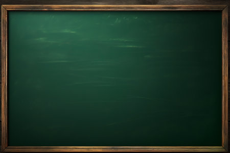 Dirty green school chalkboard background.の素材