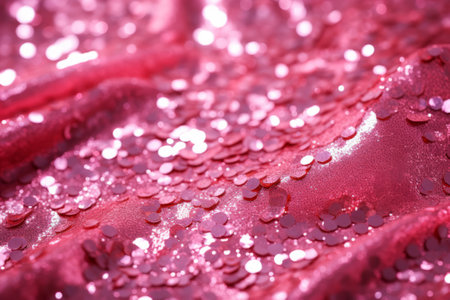 Glitter pink texture close-up background.の素材
