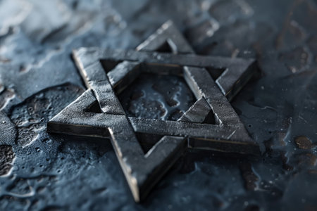 Star of David. Minimalistic style.の素材