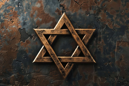 Star of David. Minimalistic style.の素材