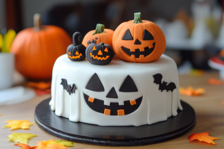 Halloween Cake with Pumpkins.の素材