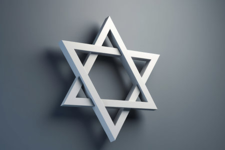 Star of David. Minimalistic style.の素材