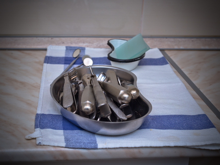 Sterilization of orthodontics dental instrumentsの写真素材