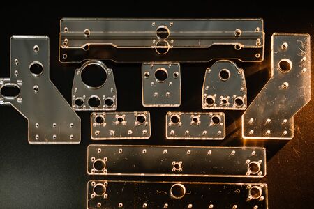 Plexiglass parts for cnc machine. Acrylic form machine parts, laser cutting and engraving