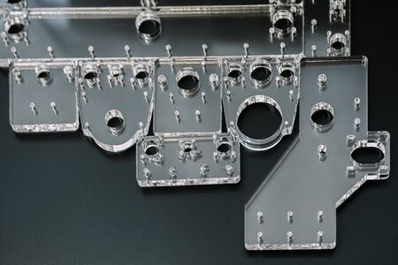 Plexiglass parts for cnc machine. Acrylic form machine parts, laser cutting and engraving